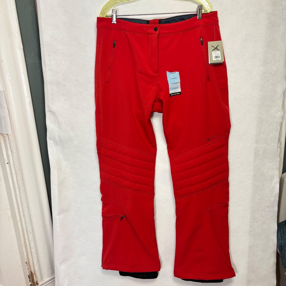 Arctix Womens Sofia Insulated Ski Pants Red 5K Waterproof Snow Pants XL NEW